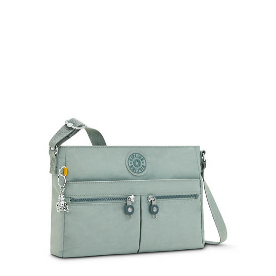 Kipling New Angie Crossbody Táska Olivazöld | HU 1197VR